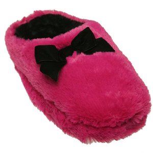 INC International Concepts Plush Bow Clog Slippers